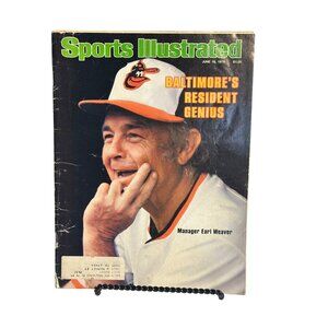 VTG Sports Illustrated June 18, 1979 | Baltimore Orioles Earl Weaver Cover MLB